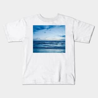 Blue Ocean Waves Kids T-Shirt